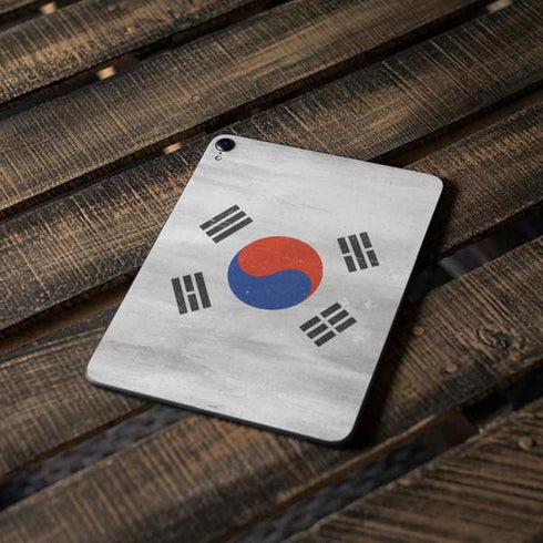 South Korean Flag Distressed Apple iPad Pro Skin